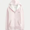 Suni Kürk Astarlı Fermuarlı Kapüşonlu Sweatshirt Suni Kürk Astarlı Fermuarlı Kapüşonlu Sweatshirt