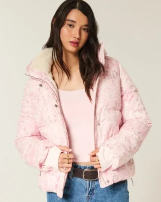 Suni Kürk Astarlı Her Hava Koşuluna Uygun Puffer Ceket