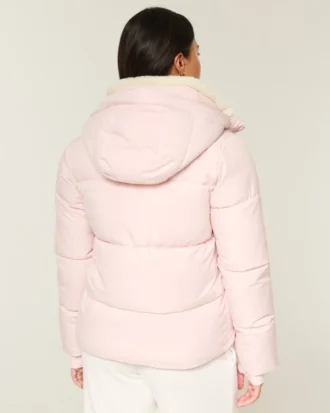 Suni Kürk Astarlı Her Hava Koşuluna Uygun Puffer Ceket