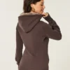 Suni Kürk Astarlı Kapüşonlu Grafik Kapüşonlu Sweatshirt Suni Kürk Astarlı Kapüşonlu Grafik Kapüşonlu Sweatshirt