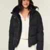 Suni Kürk Astarlı Puffer Ceket Suni Kürk Astarlı Puffer Ceket