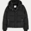 Suni Kürk Astarlı Puffer Ceket Suni Kürk Astarlı Puffer Ceket