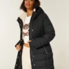 Suni Kürk Astarlı Puffer Parka