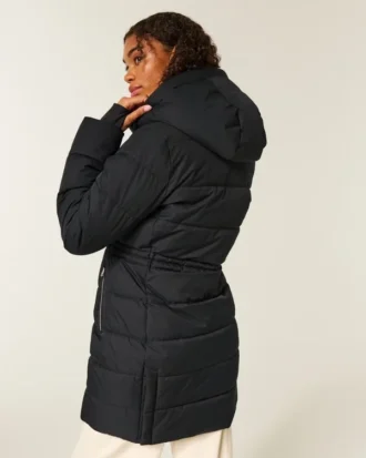 Suni Kürk Astarlı Puffer Parka