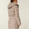 Suni Kürk Astarlı Puffer Parka
