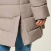 Suni Kürk Astarlı Puffer Parka