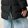 Suni Kürk Astarlı Puffer Parka