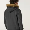 Suni Kürk Süslü Fermuarlı Big Sur Grafik Kapüşonlu Sweatshirt Suni Kürk Süslü Fermuarlı Big Sur Grafik Kapüşonlu Sweatshirt