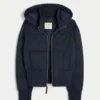 Suni Kürk Süslü Puffer Bomber Ceket
