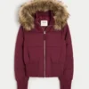 Suni Kürk Süslü Puffer Bomber Ceket