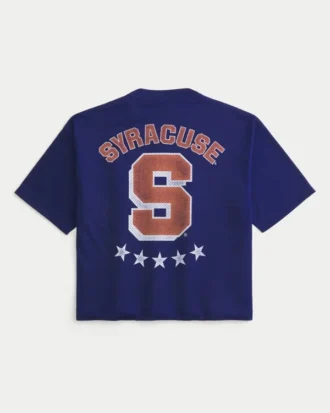 Syracuse Üniversitesi Turuncu Grafik Futbol Forması