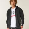 Termal Fermuarlı Kapüşonlu Sweatshirt Termal Fermuarlı Kapüşonlu Sweatshirt