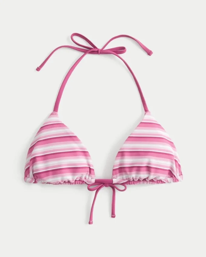 Ters Çevrilebilir Üçgen Bikini Üstü