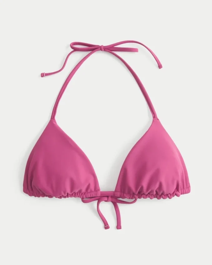 Ters Çevrilebilir Üçgen Bikini Üstü