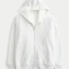 Ters Çevrilebilir Suni Kürk Astarlı Fleece Fermuarlı Kapüşonlu Sweatshirt Ters Çevrilebilir Suni Kürk Astarlı Fleece Fermuarlı Kapüşonlu Sweatshirt
