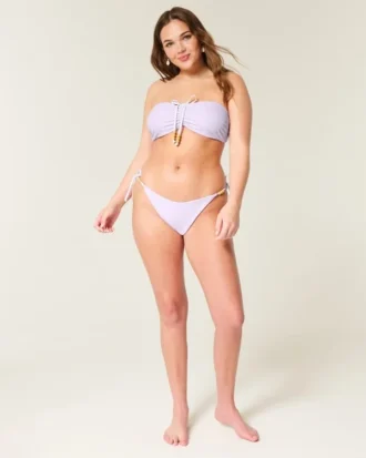 Ters Çevrilebilir Yan Bağcıklı Cheeky Bikini Altı