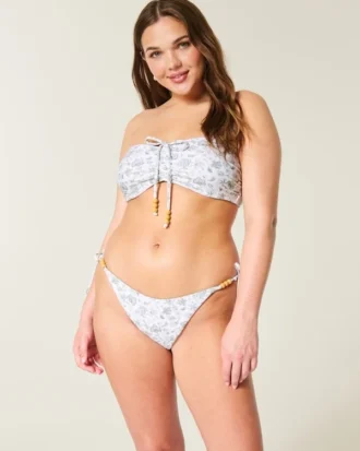Ters Çevrilebilir Yan Bağcıklı Cheeky Bikini Altı
