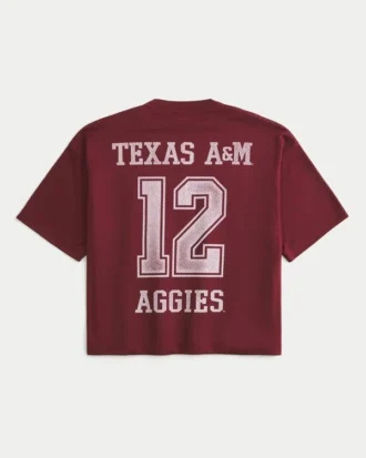 Texas A&M Üniversitesi Aggies Grafik Futbol Forması