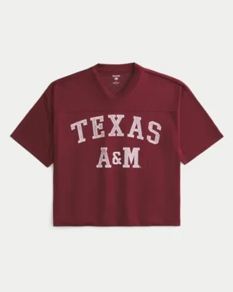 Texas A&M Üniversitesi Aggies Grafik Futbol Forması