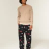 Tom ve Jerry Grafik Flanel Pijama Pantolonu Tom ve Jerry Grafik Flanel Pijama Pantolonu