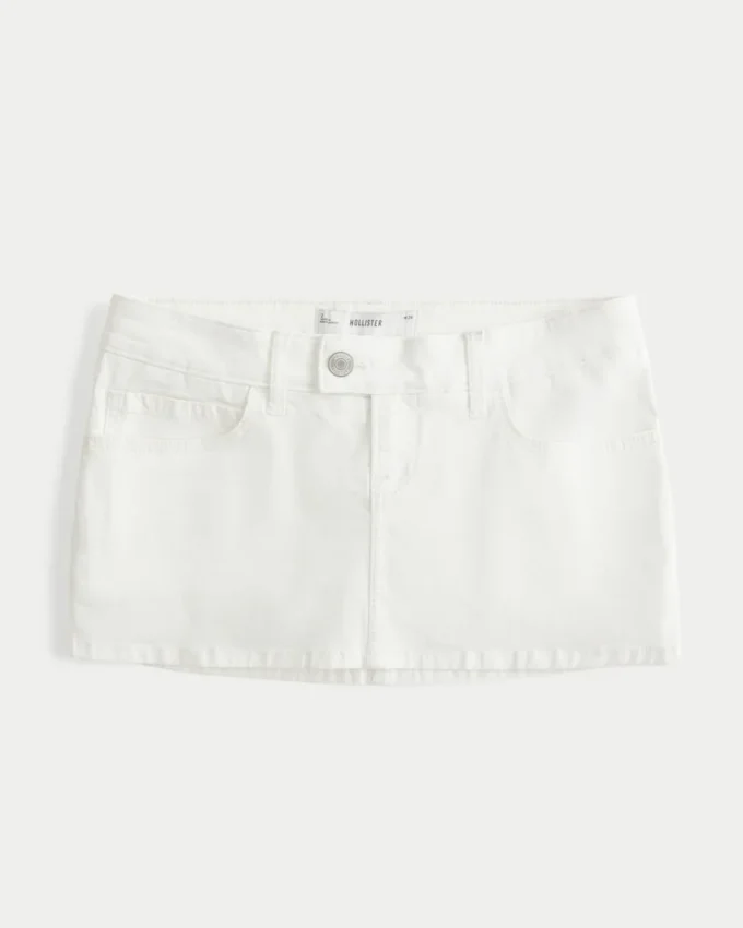 Twill Mikro Mini Etek Twill Mikro Mini Etek