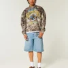UCLA Bruins Grafik Kamuflajlı Sweatshirt UCLA Bruins Grafik Kamuflajlı Sweatshirt