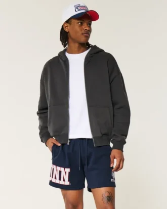 UConn Huskies Grafikli Orta Uyluk Fleece Şort