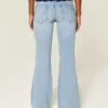 Ultra Düşük Bel, Yıpranmış, Açık Renkli, Payetli Flare Jeans Ultra Düşük Bel, Yıpranmış, Açık Renkli, Payetli Flare Jeans