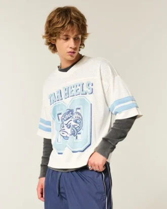 University of North Carolina at Chapel Hill Tar Heels Grafik Futbol Forması