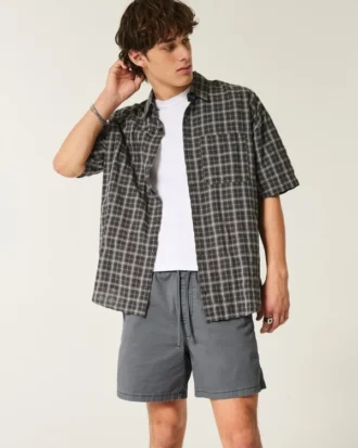Uyluk Ortası Twill Pull-On Şort