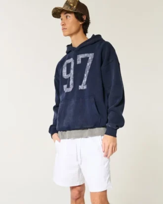Uyluk Ortası Twill Pull-On Şort