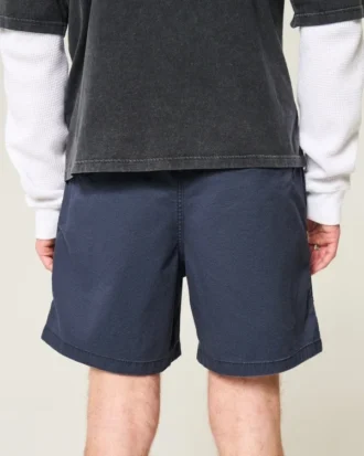 Uyluk Ortası Twill Pull-On Şort