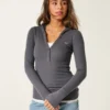 Uzun Kollu Kapüşonlu Henley