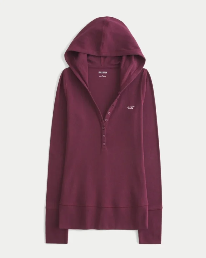 Uzun Kollu Kapüşonlu Henley
