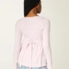 Uzun Kollu Pinch Bust Babydoll Üst Uzun Kollu Pinch Bust Babydoll Üst