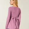 Uzun Kollu Pinch Bust Babydoll Üst Uzun Kollu Pinch Bust Babydoll Üst