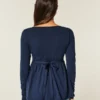 Uzun Kollu Pinch Bust Babydoll Üst Uzun Kollu Pinch Bust Babydoll Üst