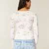 Uzun Kollu Slash-Neck Üst