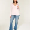 V Yaka Kapüşonlu Sweatshirt V Yaka Kapüşonlu Sweatshirt
