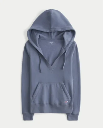 V Yaka Kapüşonlu Sweatshirt V Yaka Kapüşonlu Sweatshirt
