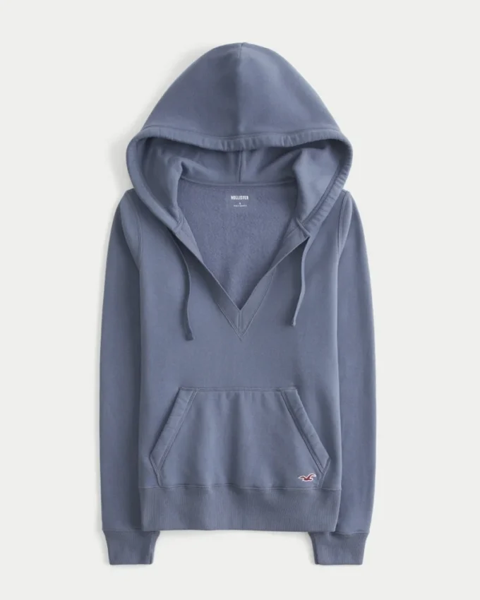 V Yaka Kapüşonlu Sweatshirt V Yaka Kapüşonlu Sweatshirt