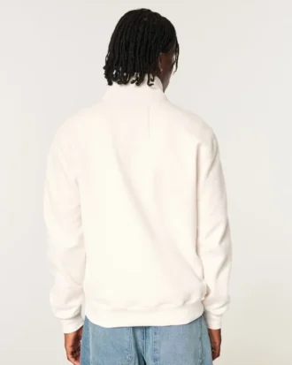 Vault Release Fleece Logo Grafik Henley