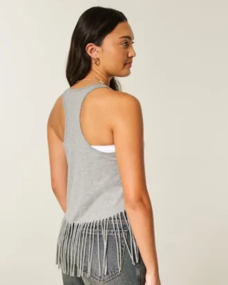 Velvet Valley Grafik Fringe Tank
