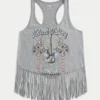 Velvet Valley Grafik Fringe Tank Velvet Valley Grafik Fringe Tank