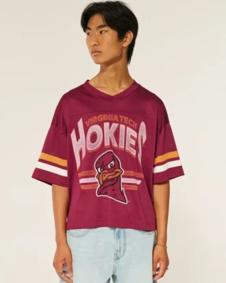 Virginia Tech Hokies Grafik Futbol Forması