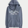Waffle Astarlı Kapüşonlu Fermuarlı Logo Grafik Kapüşonlu Sweatshirt Waffle Astarlı Kapüşonlu Fermuarlı Logo Grafik Kapüşonlu Sweatshirt
