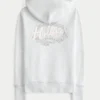 Waffle Astarlı Kapüşonlu Fermuarlı Logo Grafik Kapüşonlu Sweatshirt Waffle Astarlı Kapüşonlu Fermuarlı Logo Grafik Kapüşonlu Sweatshirt