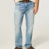 Y2K Distressed Medium Wash Straight Jeans Y2K Distressed Medium Wash Straight Jeans
