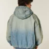 Yıkanmış Denim Skater Ceket Yıkanmış Denim Skater Ceket