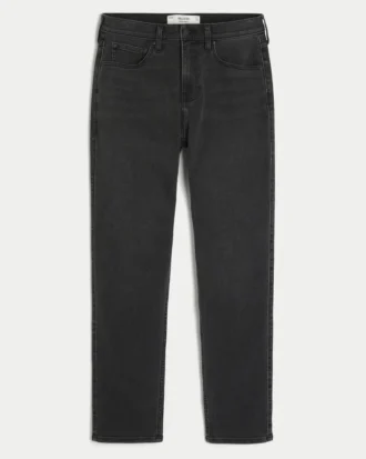 Yıkanmış Siyah Atletik Skinny Jean